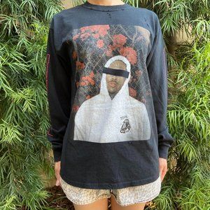 YG Rap Tour Hip Hop Black long sleeve crewneck T-shirt
